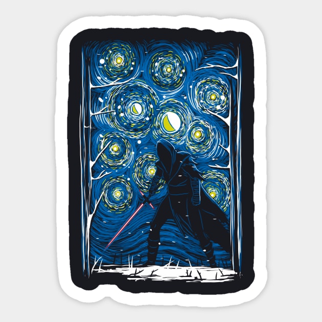 The Dark Side Awakens Sticker by ddjvigo